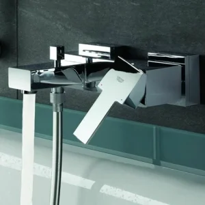 Grohe Badewannenarmatur Sail Cube Verchromt Armatur Wannenarmatur Mischbatterie 10