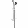 Grohe Duschset Vitalio Comfort 4, 26098000, Brausegarnitur Mit Handbrause, Wandstange (60 Cm), Brauseschlauch (175 Cm), 4 Strahlarten, StarLight Oberfläche, SpeedClean Antikalk-System, Chrom, 20871 0 17