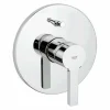 Grohe Lineare Einhand Wannenbatterie, Runde Rosette, Automatische Umstellung Wanne/ Brause, Farbe: Supersteel – 19297DC1 5