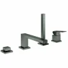 GROHE 4-Loch-Einhand-Wannenkombination Eurocube 19897_1 Hard Graphite Gebürstet, 19897AL1 10
