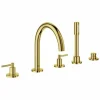 GROHE 5-Loch-Wannen-Kombination Atrio 19922_3, Eigensicher, Mit Hebelgriffen, Cool Sunrise 10