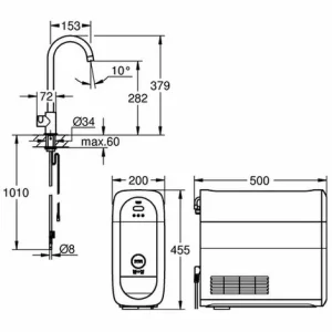 Grohe Blue Home Mono Starter Kit 31498 Bluetooth/WIFI C-Auslauf Warm Sunset, 31498DA1 6
