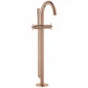 Grohe Zweigriff-Wannenbatterie Atrio 25044 FMS Bodenmontag Kreuz-Griff Warm Sunset, 25044DA3 8