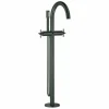 Grohe Zweigriff-Wannenarmatur Atrio 25044 Bodenmohne Kreuz-Gr. Hard Graphite Geb, 25044AL3 10