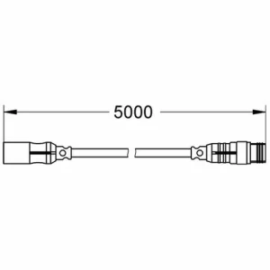 Grohe Verlänger.-kaBel F-digital Deluxe 47877 Von Netzteil Zu Temperaturfühler, 47877000 6
