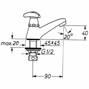 GROHE Eckventil 22037 1/2×3/8” Rosette Metallgriff Supersteel, 22037DC0 6