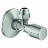 GROHE Eckventil 22039 1/2×3/8” Rosette Metallgriff Selbstdichtend Supersteel, 22039DC0 8