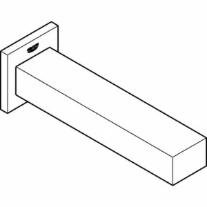 GROHE Wanneneinlauf EUROCUBE Ausladung 170 Mm Hard Graphite Gebürstet 13303AL0 7