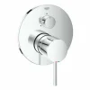 Grohe Atrio Einhandbatterie Mit 3-Wege Umstellung, 3 Verbraucher, Dusche Oder Badewanne, Farbe: Chrom – 24096003 10