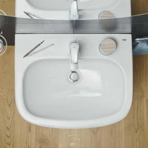 Grohe Euro Keramik Waschtisch 60 Cm Alpinweiß Ohne 12