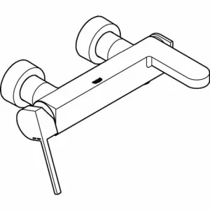 GROHE Einhand-Wannenbatterie PLUS DN 15 Hard Graphite Gebürstet 33553AL3 7
