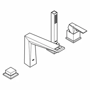 Grohe 4-Loch-Einhand-Wannenkombination BRILLIANT ALLURE Chrom 19787001 15