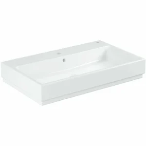 Grohe Cube Keramik Aufsatzwaschtisch 80 Cm, Mit Beschichtung 7