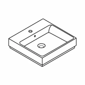 Grohe Cube Keramik Aufsatzwaschtisch 50 Cm, Mit Beschichtung 12