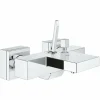 Grohe Eurocube Joy Einhand-Wannenbatterie Für Wandmontage Verchromt 17