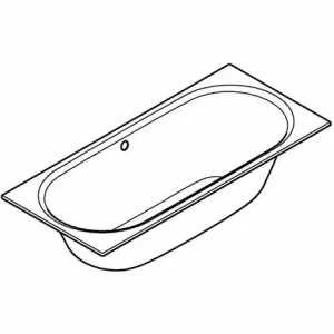 Grohe Essence Rechteck-Badewanne 180 Cm, Mit Überlauf, Mit EasyClean 7