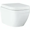 GROHE Wand-Tiefspül-WC Euro Keramik Weiß Spülrandlos Inkl. WC-Sitz 5