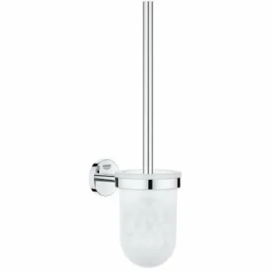 Grohe BauCosmopolitan Zubehör-Set Mit Wandmontierter Toilettenbürste + Papierhalter Aus Metall, Chrom (40463001-DUOESSENTIALS) 9