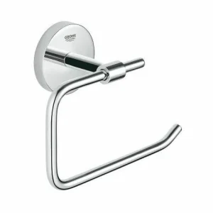 Grohe BauCosmopolitan Zubehör-Set Mit Wandmontierter Toilettenbürste + Papierhalter Aus Metall, Chrom (40463001-DUOESSENTIALS) 11