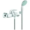 GROHE Einhand-Wannenbatterie Eurostyle 33592 Wandmontage Mit Brauseset Chrom 13