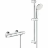 Grohe Grohtherm 1000 Set Brausethermostat + Brauseset Komplett 2 Strahlarten Tempesta 100 (34143003-Tempesta) 5