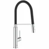 Grohe Concetto Semiprofessionelle Küchenarmatur Mit Schwarzem Hygieneschlauch Und 2-Strahl-Brause, Chrom (G-31491000) 7