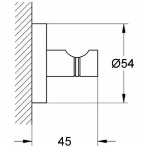 Grohe Set Mit 3 Wandhaken Mit Unsichtbarer Befestigung (40364001) 9