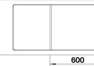 Blanco Axia Iii S-f Spüle 523489 99x50cm, PuraDur Anthrazit, Rechts, Mit Glasschneidbrett 15