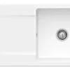 Villeroy & Boch Siluet Einbauspüle 333601R1 Mit Ablaufgarnitur Und Handbetätigung, Weiß 8